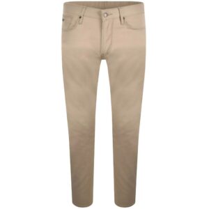 Emporio Armani J06 Slim Fit Beige 5 Pocket Jeans