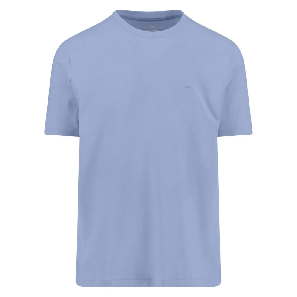 FYNCH-HATTON Sanforized Cotton Light Blue T-Shirt 1 FYNCH-HATTON Sanforized Cotton Light Blue T-Shirt