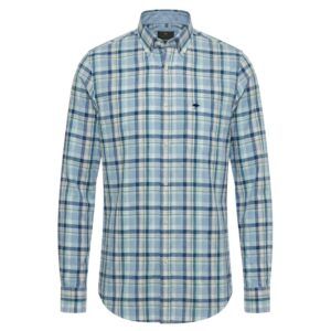 Fynch-Hatton Super Soft Cotton Blue Multicolored Check Shirt