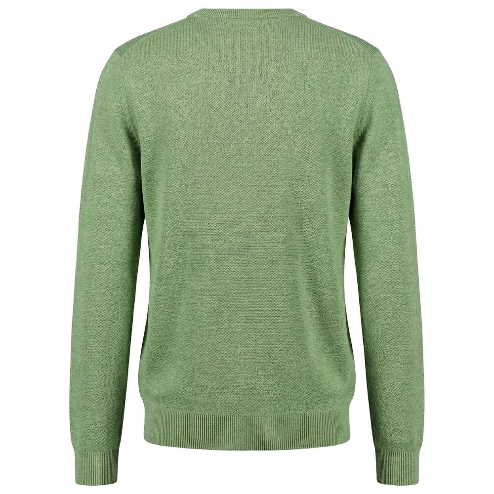 Fynch-Hatton Cotton Crewneck Apple Green Sweater