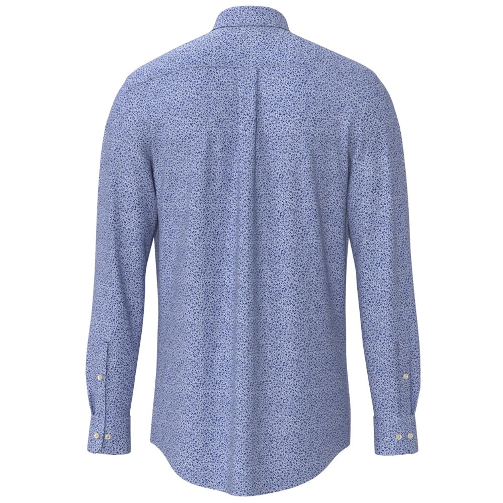 Fynch-Hatton Super Soft Cotton Blue Floral Print Shirt