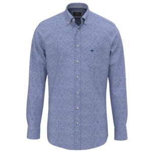 Fynch-Hatton Super Soft Cotton Blue Floral Print Shirt