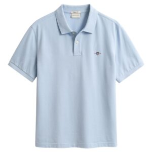 GANT Fresh Blue Regular Fit Shield Piqué Polo Shirt