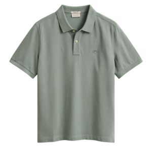 GANT Green Regular Fit Shield Piqué Polo Shirt