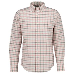 GANT Regular Fit Pink Check Oxford Shirt