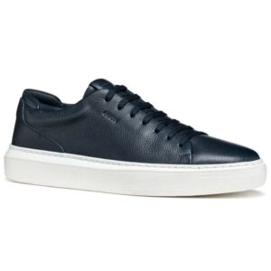 Geox Navy Leather Sneaker