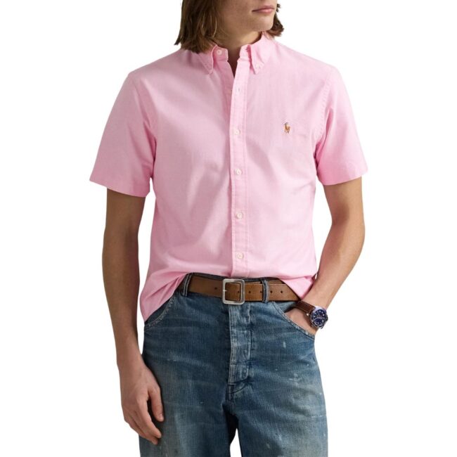 Ralph Lauren Light Pink Knit Short Sleeve Shirt