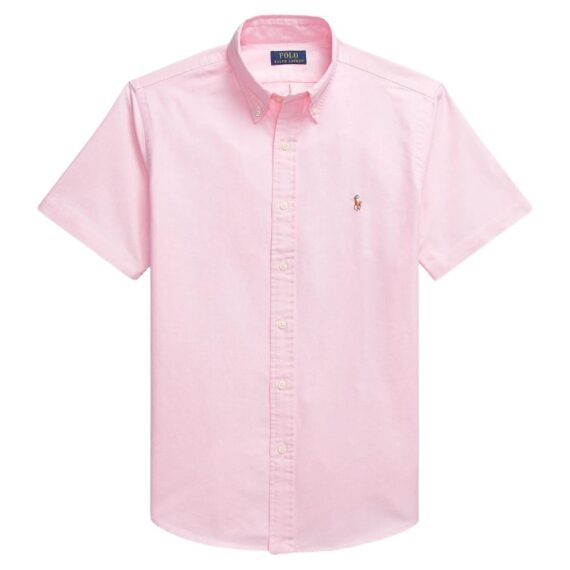 Ralph Lauren Light Pink Knit Short Sleeve Shirt