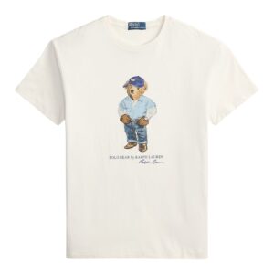 Polo Ralph Lauren Classic Fit White Teddy Bear Tee