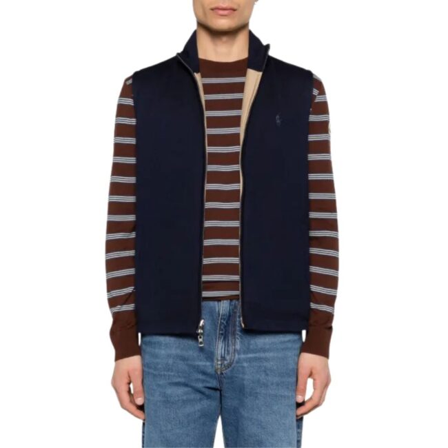 Polo Ralph Lauren Performance Reversible Navy And Beige Gilet ...