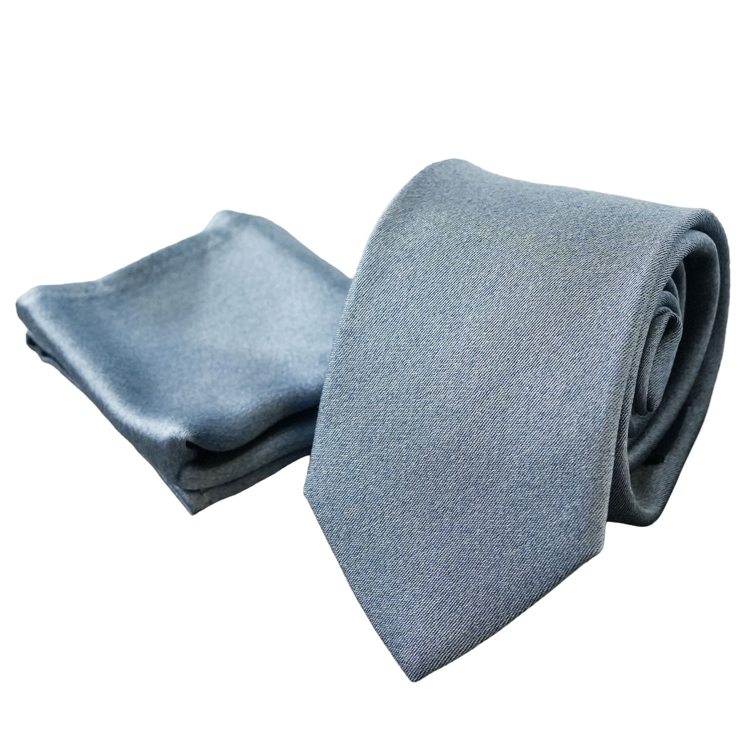 Warwicks Soho Silk Blue Tie and Pocket Square Set