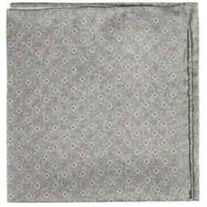 Amanda Christensen Classic Mosaic Patterned Green Pocket Square