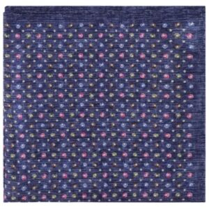 Amanda Christensen Colored Dots Pattern Blue Pocket Square