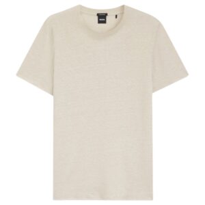 BOSS Linen Blend Light Beige T-Shirt