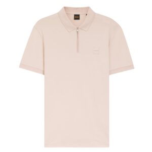 BOSS Passerzip Slim Fit Pink Polo Shirt