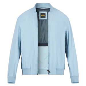 Boss Regular Fit Pastel Blue Softshell Jacket With For Way Stretch