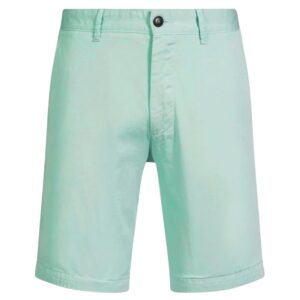 BOSS Slim Fit Light Green Shorts In Stretch Cotton Twill
