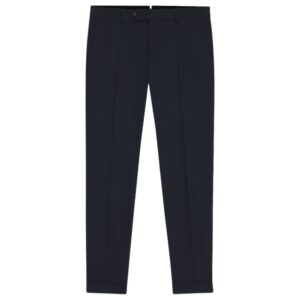 BOSS Slim Fit Navy Trousers In Washable Stretch Cotton