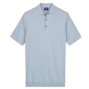 Baileys Light Blue Short Sleeve Cotton Polo Shirt