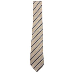 CANALI Beige and Navy Striped Tie