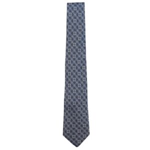 CANALI Blue Mosaic Abstract Tie