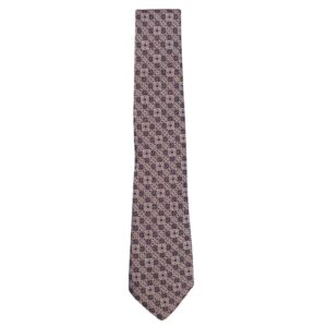 CANALI Pink Mosaic Abstract Tie