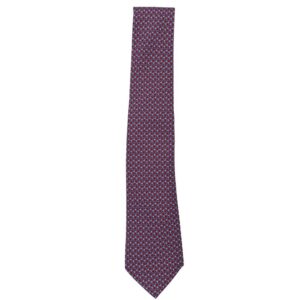 CANALI Red and Blue Small Patterned Tie