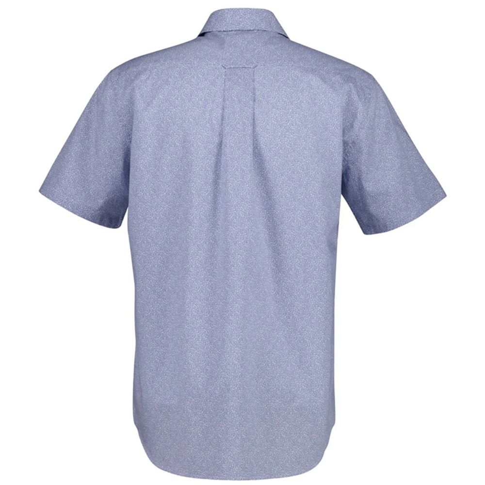 Gant Poplin Blue Short Sleeve Shirt