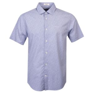 Gant Poplin Blue Short Sleeve Shirt