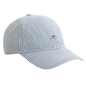 GANT Blue Seersucker Shield Cap