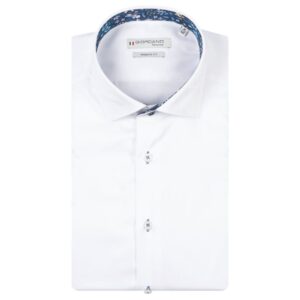 Giordano Navy Trim White Shirt