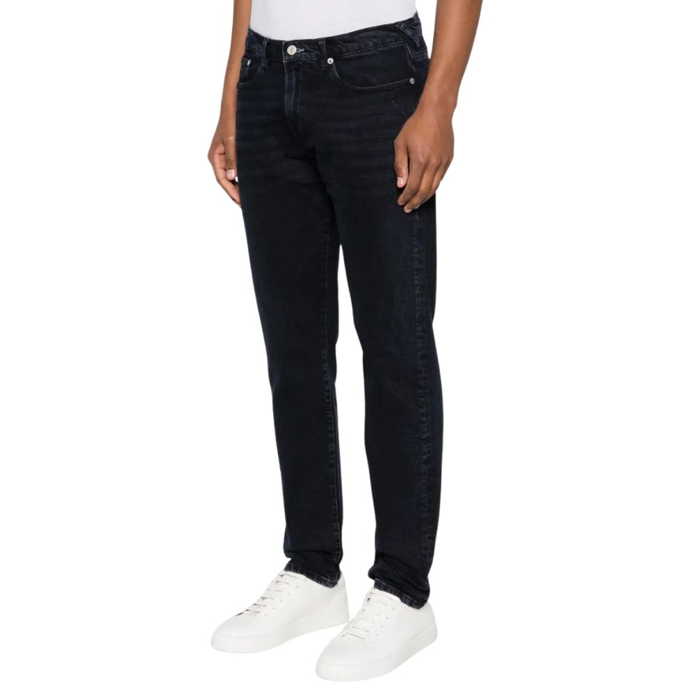 PAUL SMITH Tapered Fit Stretch Wash Dark Blue Jeans