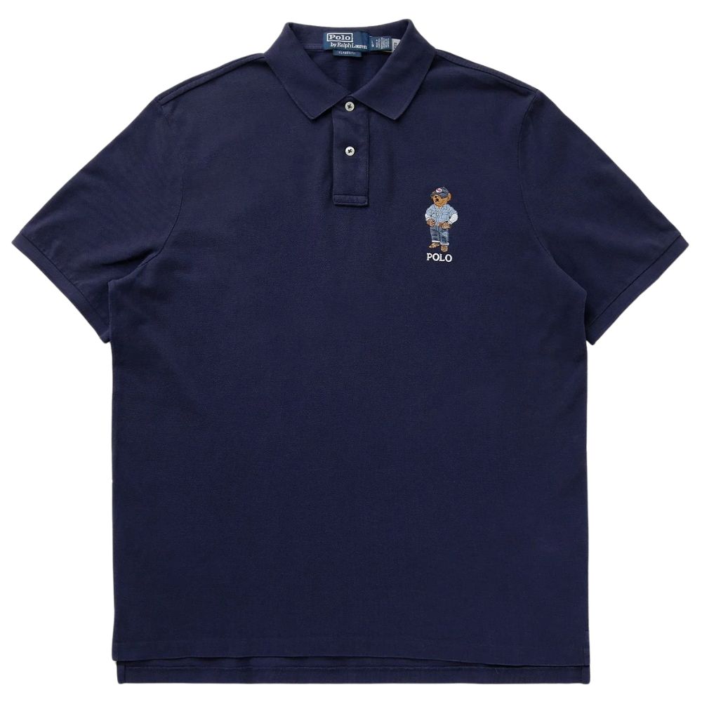 POLO RALPH LAUREN Cotton Navy Polo Shirt