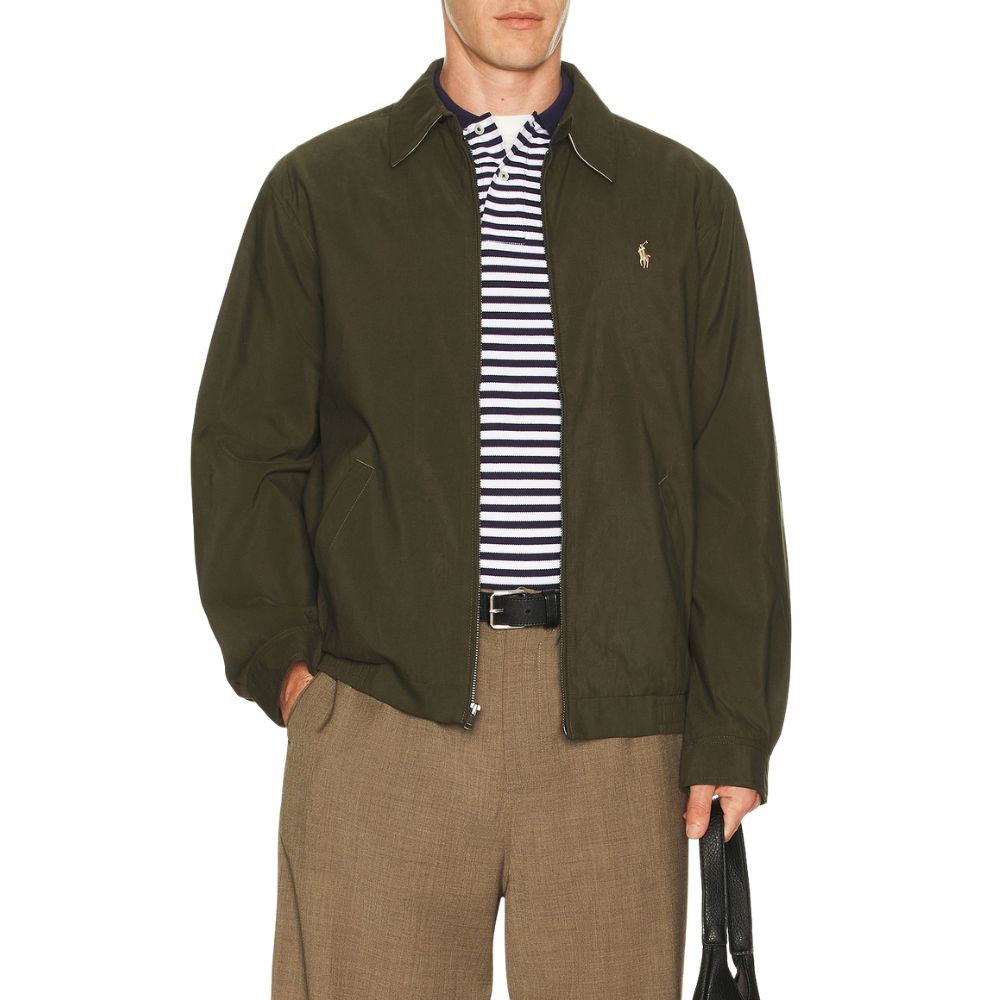 Polo Ralph Lauren Green Windbreaker Harrington Jacket