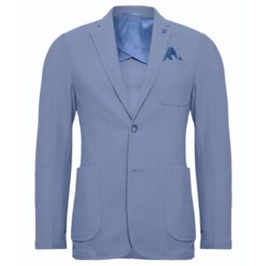 R2 Amsterdam Stretch Mesh Light Blue Travel Jacket