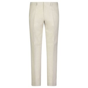 ROY ROBSON Linen & Cotton Blend Slim Fit Beige Trousers