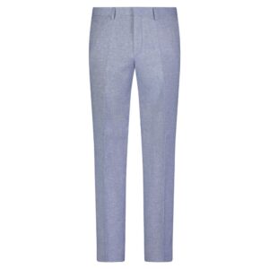 ROY ROBSON Linen & Cotton Blend Slim Fit Light Blue Trousers