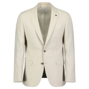 ROY ROBSON Slim Fit Italian Cotton And Linen Beige Jacket