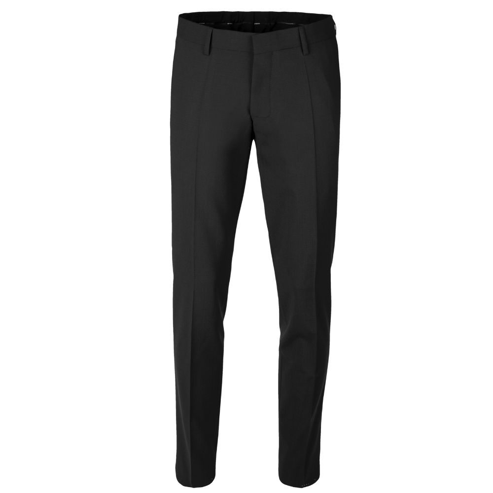 Roy Robson Shark Skin Slim Fit Black Trousers