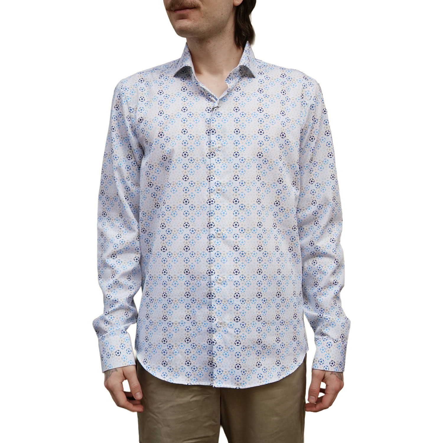Warwicks White Shirt with Football Print