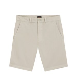 BOSS Slim-fit Chino Beige Shorts in Stretch Cotton