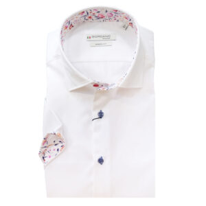 The 5 Shirt Colours Every Man Should Own (According to Science & Style) 210 Giordano White Short Sleeved Shirt with Floral Trim Semi Cutaway Collar