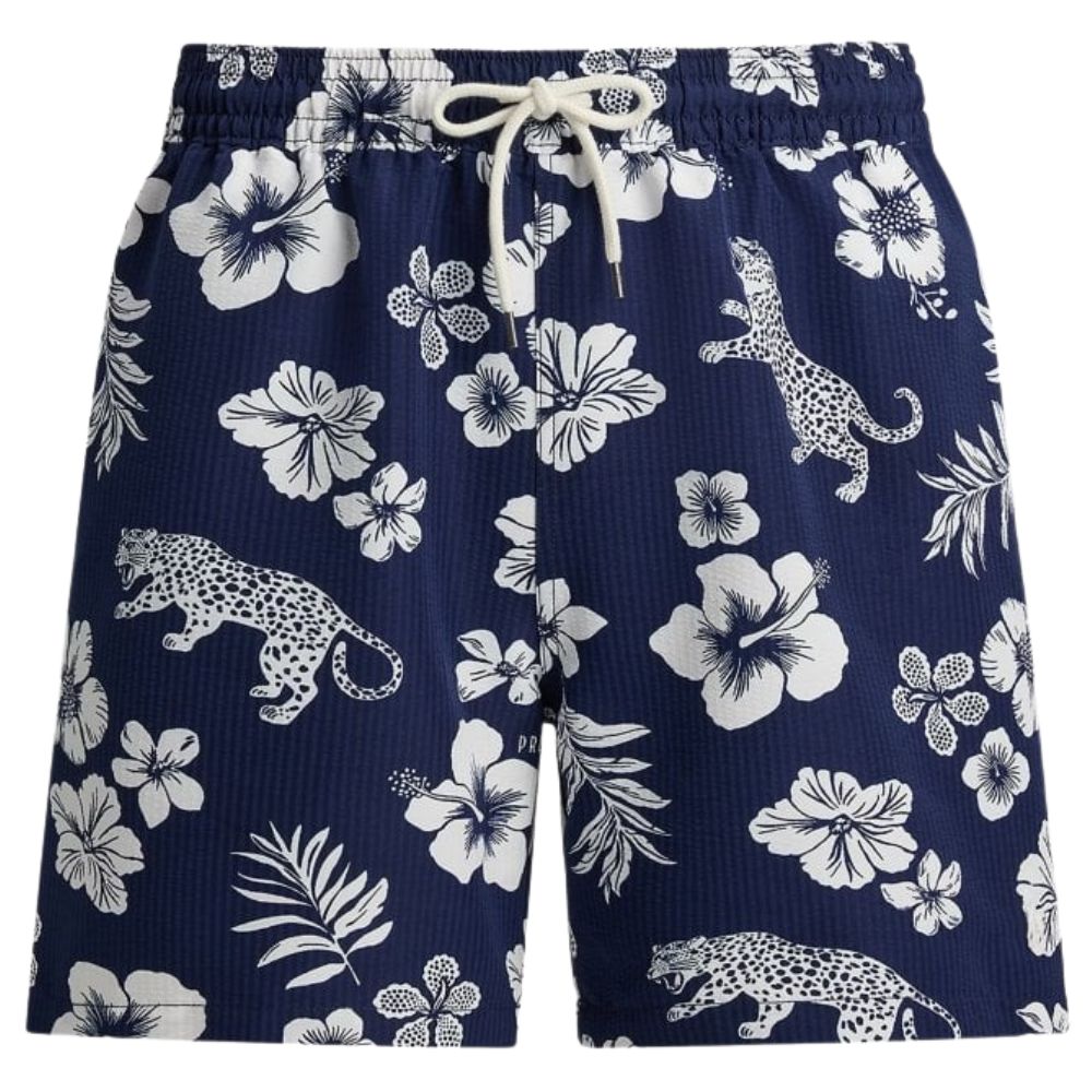 POLO RALPH LAUREN Navy Floral Swim Shorts