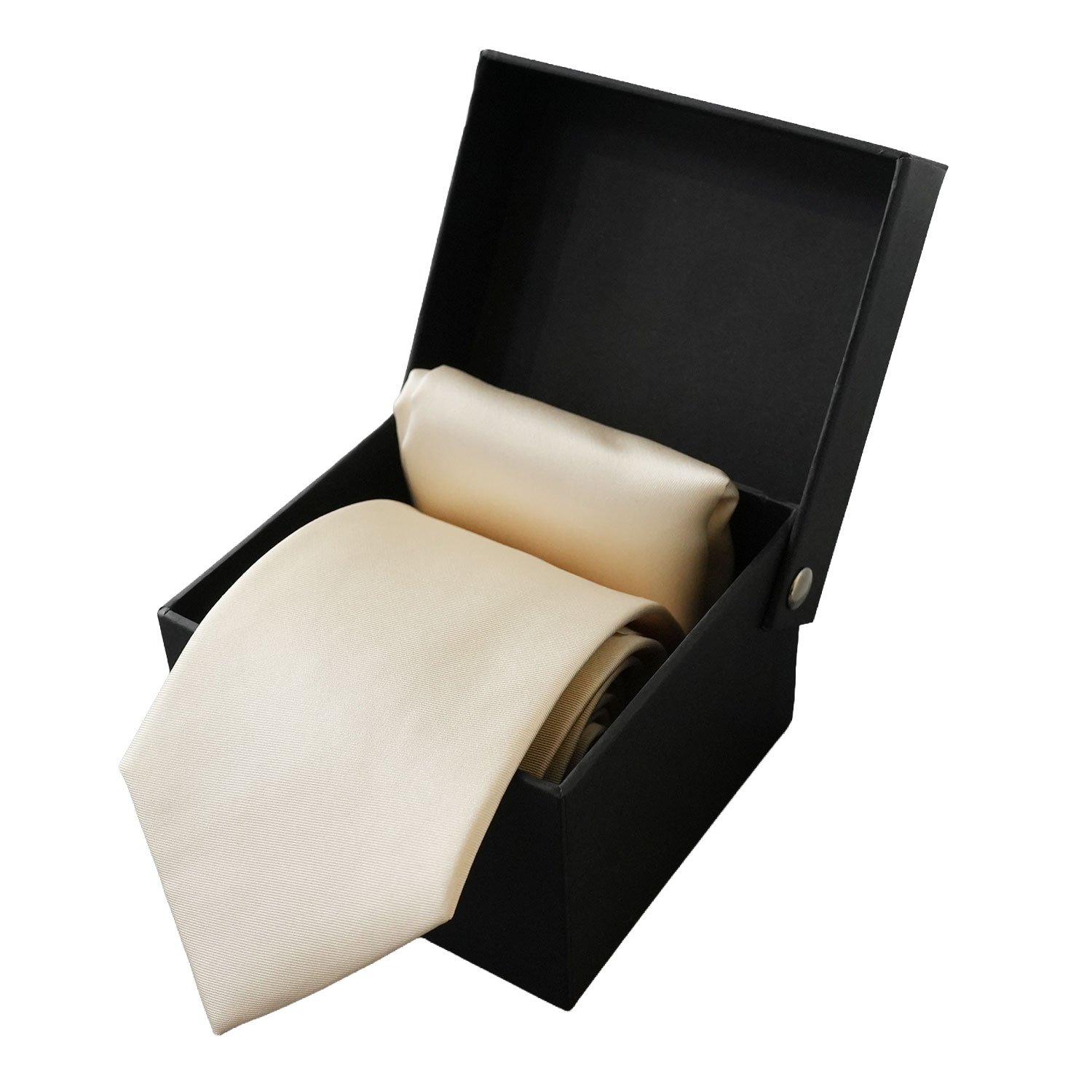 Warwicks Beige Tie & Matching Pocket Square Set