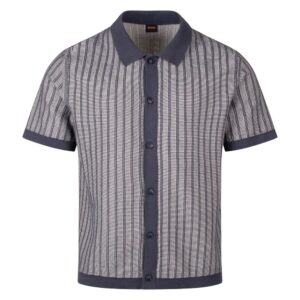 BOSS Organic Cotton Navy Detail Overshirt