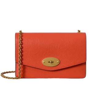 Mulberry Small Darley Coral Orange Small Classic Grain