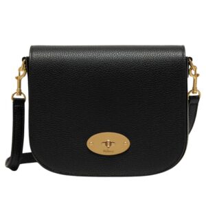 Mulberry Small Darley Satchel Black Small Classic Grain