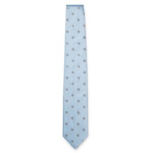 BOSS ONE Silk Light Blue Tie With Jacquard Pattern