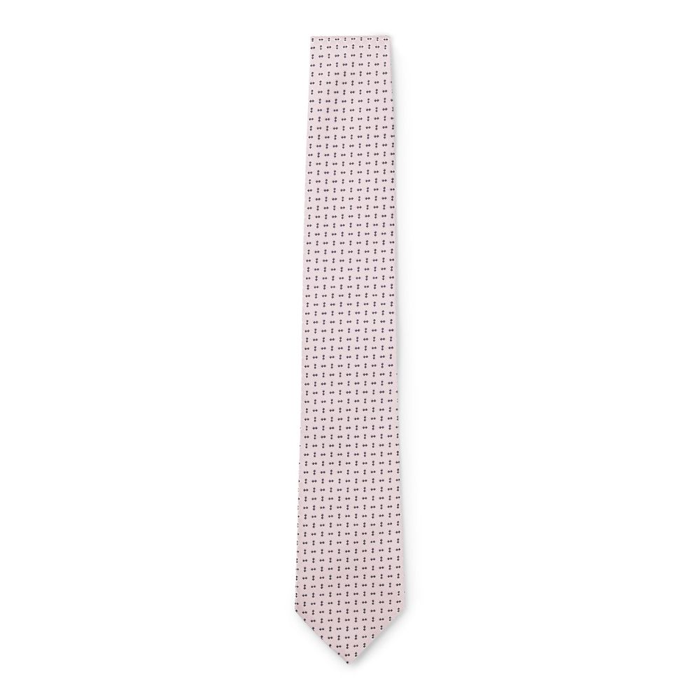 BOSS Pink Jacquard Silk Tie