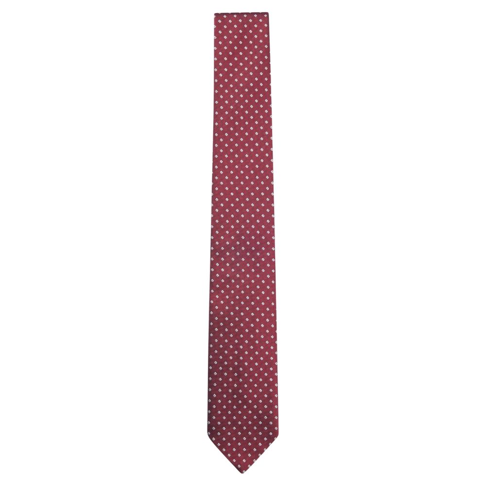 BOSS Red Jacquard Silk Tie